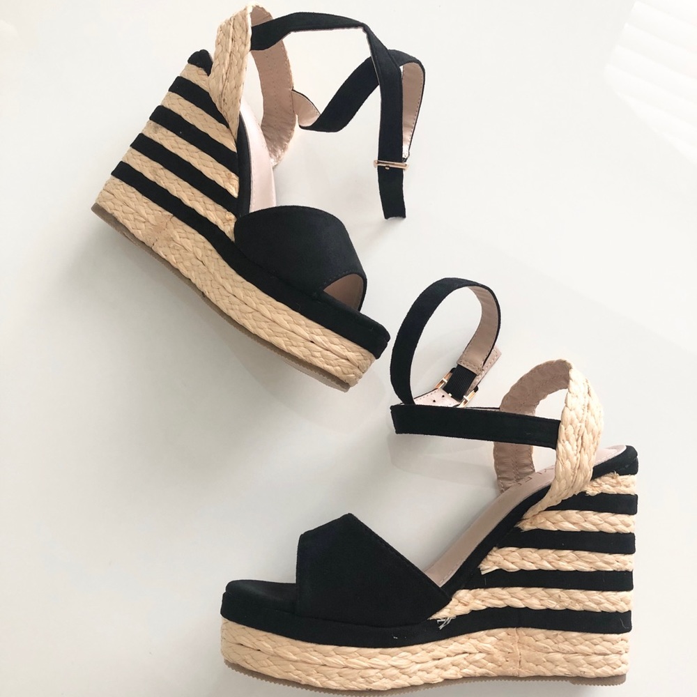 Clarissa Ankle Strap Wedges
